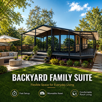Maisons conteneurs extensibles, maisons modulaires pliables pour les camps de construction et l'hébergement