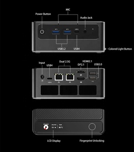 Mini PC Ultra 5 125H, processeur Core I5 4,5 GHz, double LAN 2,5 G, USB-C BT5.2, USB 3.2, 11 Pro, ordinateur de bureau, 2 unités neuves S700, le meilleur mini PC - Product Image 5