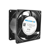WELLSUNFAN Refroidisseur de processeur haute vitesse CFM RPM 2800RPM 8038 80mm Ventilateurs de réfrigérateur et de congélateur industriels Ac Brushless Axial Cooling Fan