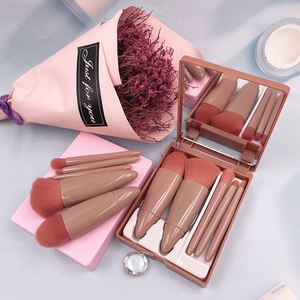 ชุดแปรงแต่งหน้าสีชมพูแบบขายส่ง ชุดแปรงเครื่องสำอางสำหรับเดินทาง สร้างแบรนด์ของคุณเอง แปรงสำหรับผู้หญิงแต่งหน้า - Product Image 6