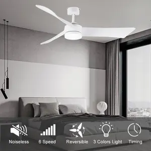 JK ZS-52-23116LK 52 Inch Luxury Ceiling Fan Remote Control Modern Fan Light Ceiling