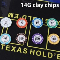 Kit de jetons de poker professionnels en argile colorée personnalisés de 500 pièces, numérotés, écologiques, ensemble complet de jeu de cartes, nappe noire en aluminium