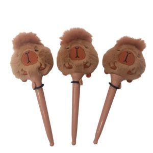 Pulpen Gel Capybara Netral Isi Ulang Tahan Lama untuk Sekolah Kantor Pulpen Unik yang Dapat Melenting - Product Image 1