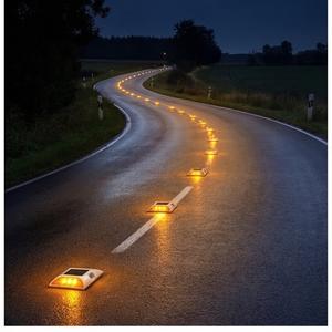 Détacheur de voie optique double face en aluminium robuste, borne solaire routière pour la guidage d'entrée en rondelée - Product Image 5