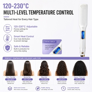Plancha de Pelo Eléctrica Inteligente Torlin LCD MCH de 1 1/4 Pulgadas y 450 Grados con Protección Contra Sobrecalentamiento y Apagado Automático de 60 Minutos - Product Image 4