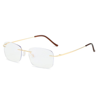 7010 1pc métal carré cadre bleu lumière bloquant bonne qualité presbytie mode unisexe lunettes correctives lunettes de lecture