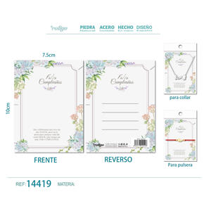 Biglietto di Auguri di Compleanno Elegante, Etichette e Cartoline per Gioielli per Occasioni Speciali - Product Image 1