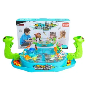 Bambini catapulta marmo giocattolo dinosauro Battle Board gioca genitore-figlio doppia macchina da gioco educativo 2 giocatori battaglia giochi da tavolo