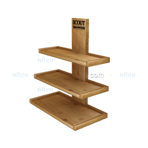 Tre Gỗ Hiển Thị Đứng Truy Cập Đầu Nhỏ Bằng Gỗ Hiển Thị Kệ Để Bán Nail Polish Stands - Product Image 1