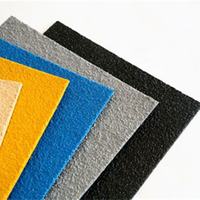 Panneau solide en fibre de verre multicolores certifié ISO Intertek, plaque plate en FRP pour mur anti-corrosion dans les mines et les champs salés