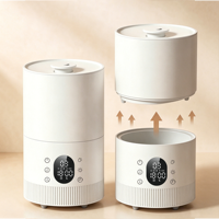 Humidificateur ultrasonique intelligent 3-en-1 avec haut-parleur Bluetooth et lumière RGB, diffuseur d'arômes 4L contrôlé par l'application Tuya pour la maison