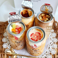 Bouteilles transparentes en PET de 100 ml, 200 ml, 330 ml pour gâteaux, lait, thé, café, boissons, glaces, desserts – Boîtes en plastique