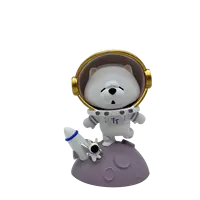 Şekil heykeli heykelcik spaceman uzay ev dekor astronot hayvan sevimli pet gece lambası ay