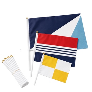 Drapeau à agiter personnalisé double face en polyester, mini, portable, pour événements, festivals, défilés, OEM - Product Image 1