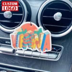 Penyegar Udara Mobil Kardus Lucu dengan Logo Kustom Promosi Semua Aroma 100 Aroma Die Cut dengan Kemasan Kustom - Product Image 4