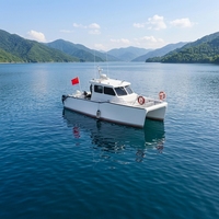 Bateau catamaran en aluminium soudé CE 10m, 12 places, deux moteurs, pour croisière océanique et pêche sportive