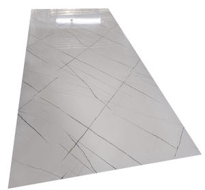 Panneau mural <span class=keywords><strong>en</strong></span> PVC marbré moderne de 2 mm, imperméable et ignifuge, alternative aux feuilles de marbre UV pour la <span class=keywords><strong>d</strong></span>écoration intérieure - Product Image 4