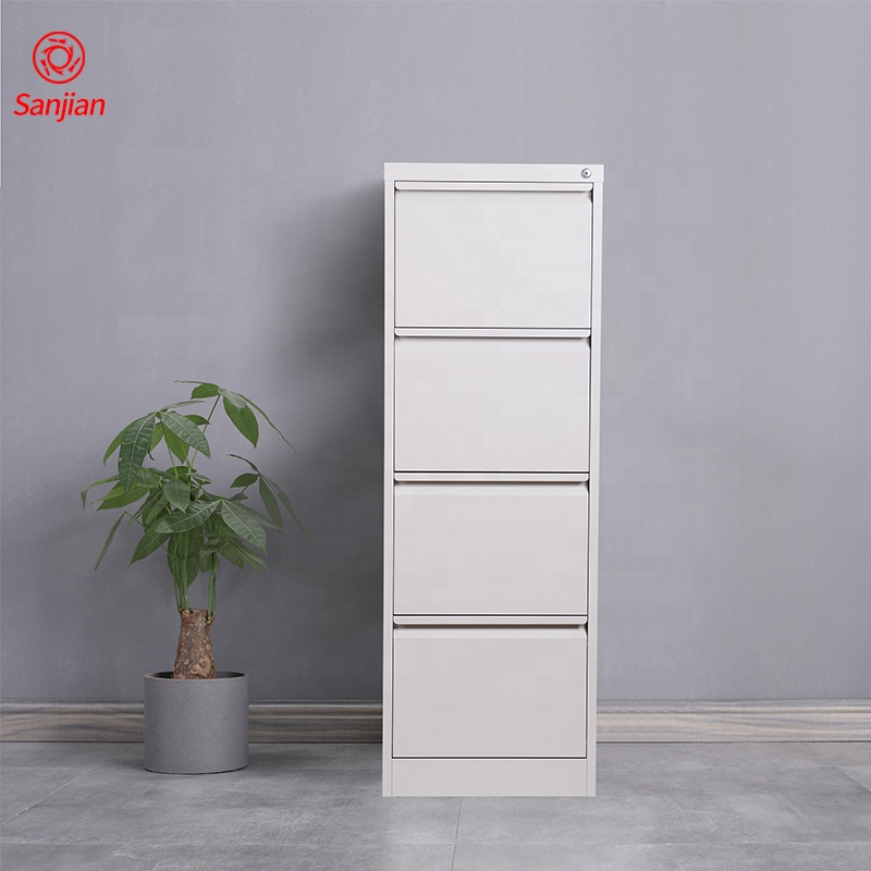 Sanjian grey customized handle steel office documents storage vertical metal 4 drawer file cabinet