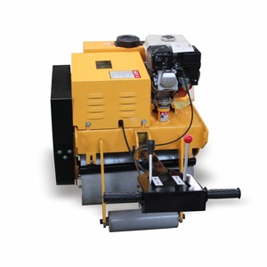 Rodillo Compactador de un Solo Tambor VR-600C con Motor Diésel y Sistema Hidráulico, Rodillo Estático Amarillo - Product Image 4