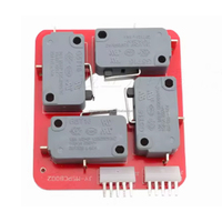 Circuit imprimé à double micro-interrupteur 5 broches pour joystick LED lumineux coloré, pour jeux de pêche à monnayeur et machines à griffes