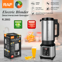RAF Portable Juicer Blender électrique 6L grande capacité en acier inoxydable tête de coupe démarrage rapide jus d'orange pulpe automatique