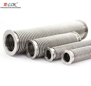 Vacuum hose flexible bellows expansion joint flexible accordion bellow stainless steel KF16/25/40/50 flange vacuum bellows pipe