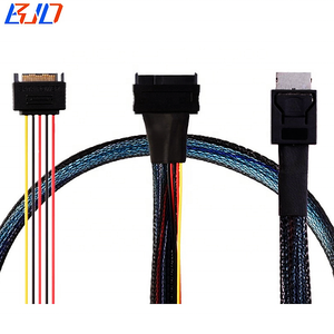 Cable de Extensión de Datos y Alimentación SATA de 15 Pines Oculink SFF-8611 <span class=keywords><strong>4i</strong></span> a SFF-8639 U.2, 50CM 100CM, para SSD U2 NVME, Venta al Por Mayor de Fábrica - Product Image 2
