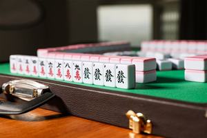 <span class=keywords><strong>Table</strong></span> de Mahjong pliable portable avec étui de rangement pour mini-pièces (22/24/30 mm) - Plateau de jeu de Mahjong de voyage - Product Image 6