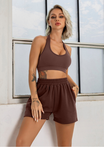 12 ans d'expérience en usine, nouveau design, ensemble de <span class=keywords><strong>sport</strong></span> sexy avec soutien-gorge et short, très apprécié des influenceurs - Product Image 3