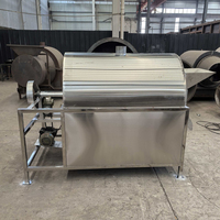 Machine à torréfier les cacahuètes et les noix, chauffage au gaz, capacité de 100 kg, entièrement en acier inoxydable