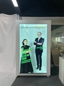 Hologram Etkili 3D Şeffaf LCD Reklam Kabini, Havaalanı ve Sergi Salonu Kullanımı için 86 İnç Dokunmatik Ekran - Product Image 4