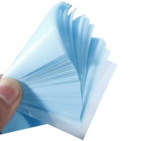 LANYUE PET - Notes autocollantes magnétiques transparentes - Étiquettes réutilisables - 50 feuilles - Papier à notes pour étudiants - Autocollants mémo imperméables