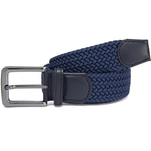 Cinturón elástico trenzado tejido elástico moda informal personalizado para mujer para hombre