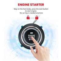 Système universel de bouton de démarrage d'entrée sans clé de voiture 12V Démarreur à bouton-poussoir