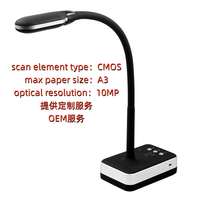ELOAM VH1000A3AF Scanner de documents intelligent portable noir certifié ROHS 10MP, numérisation USB haute vitesse, capteur CMOS A3, numérisation en 1 seconde, garantie 1 an