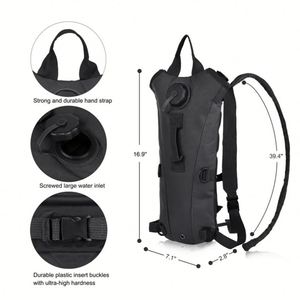 Hunting <b>Molle</b> Ntablewater Bladder Furniture Bledder <b>Bag</b> Ttableal Hydration Backpack Outdoor Black 3L Accept - Product Image 4