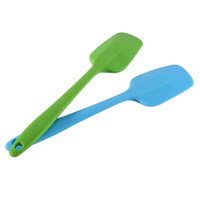 Petite spatule en caoutchouc de silicone résistante à la chaleur, conception monobloc sans couture, grattoirs flexibles antiadhésifs, outil de mélange de cuisson, cuillère