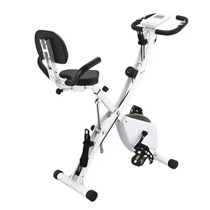 Bicicleta magnética popular para exercícios, bicicleta para exercícios em pé com expansor de potência manual para academia em casa