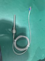 Capteur de température à thermocouple haute précision avec gaine en acier inoxydable, étanche IP68, câbles longs, compatible OEM, pour usage industriel