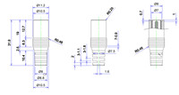 1.5m 2M de longueur, lumière LED transparente claire 5.5x2.1 0.5 20AWG femelle DC prise d'alimentation connecteur pour enseigne au néon