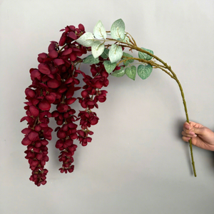Fiori Artificiali Realistici Fatti a Mano per Matrimoni, <span class=keywords><strong>Glicine</strong></span> a 6 Rami in Seta, 183 Petali, Ghirlanda Pendente da Soffitto - Product Image 6