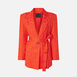 Elegante Completo Casual da Donna 2 Pezzi: Top e <span class=keywords><strong>Pantaloni</strong></span> a Gamba Dritta <span class=keywords><strong>con</strong></span> Maniche Lunghe, Motivo Tinta Unita in Tessuto Pettinato - Product Image 1