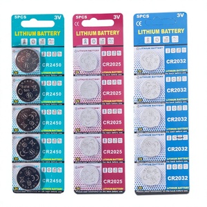 Piles <span class=keywords><strong>bouton</strong></span> alcalines CR2032 CR2450 pour dispositifs anti-perte, lumières de chaussures, étiquettes de prix électroniques, thermomètres, flotteurs de pêche, lot de 5 - Product Image 2