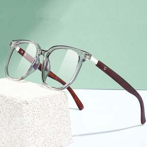 Gafas Ópticas Cuadradas Retro TR90 2025 con Logotipo Personalizado, Remaches con Aspecto de Madera, Monturas de Gafas con Protección Anti Luz Azul para Hombre y Mujer - Product Image 2