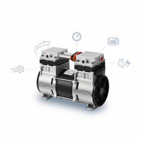 Compresseur d'air portable silencieux 1 CV 220 V sans huile, refroidi par air, avec réservoir, moteur à piston médical, neuf
