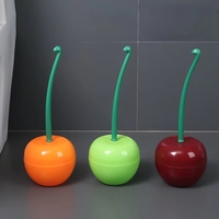 Ensemble de brosse de nettoyage pour toilettes et décoration de la maison, brosse à cuvette en forme de cerise et support