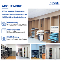 Keranjang Piring Hemat Ruang Desain Modern HNOSS 2 Tingkat dengan Laci Geser untuk Dapur