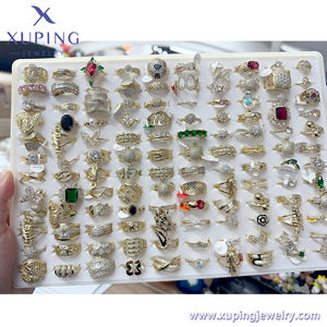 Anello da Donna XUPING Gioielli all'Ingrosso Placcato Oro Coreano 14k 18k 24k di Tendenza con Fiocco Cuore Corona Rosa per Fidanzamento e Matrimonio - Product Image 3