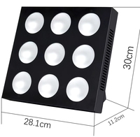 Luz de Fondo LED RGBW 4 en 1 de 9x12W para Escenario, Discoteca, DJ, Club, DMX512, Matriz de Píxeles LED de 9 Ojos 3x3, Iluminación Wash Par