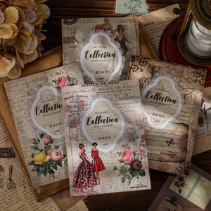 Lot de 20 pièces d'autocollants de livres assortis, séries rétro, compte à main, matériel de décoration, Collage, 4 modèles - Product Image 2